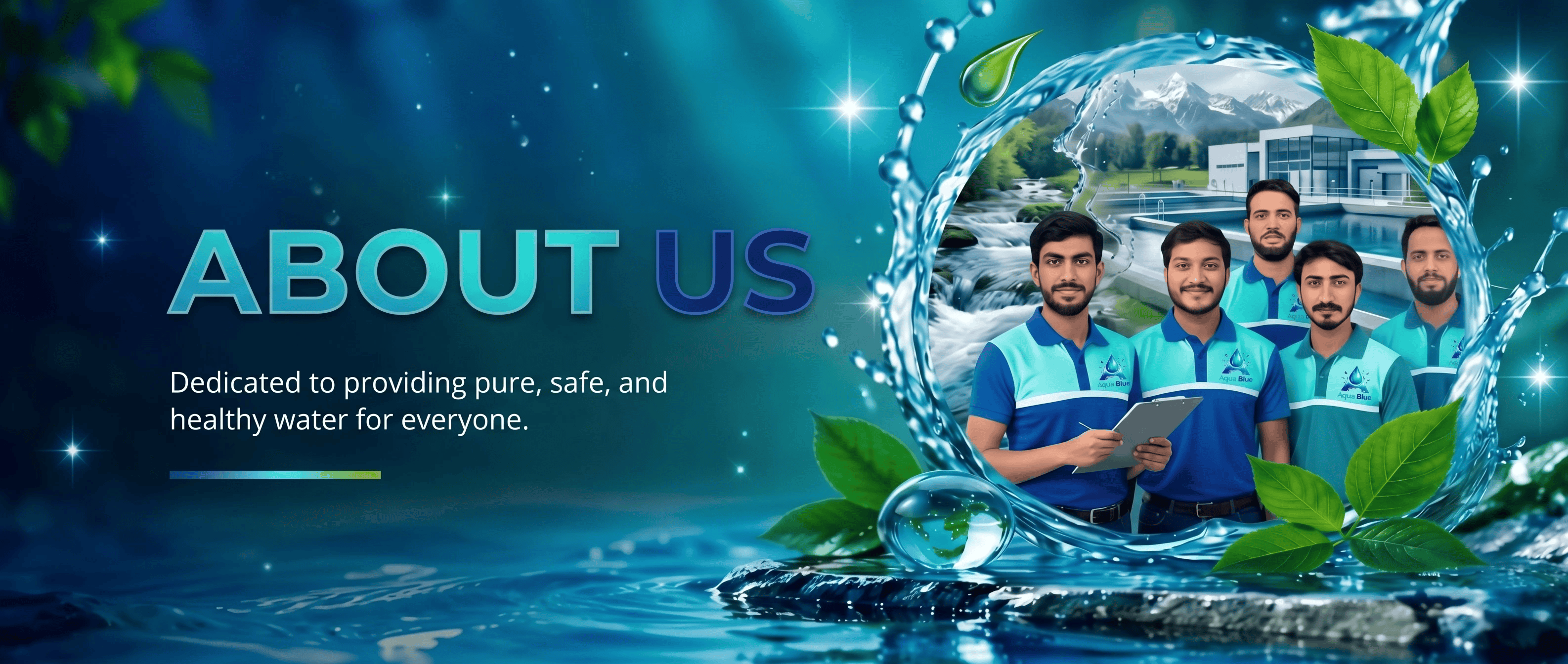 About Aqua Blue: dedicated to providing pure, safe, and healthy water